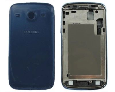 Лот: 17161346. Фото: 1. Корпус Samsung i8262 Core синий... Корпуса, клавиатуры, кнопки