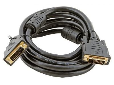 Лот: 4810483. Фото: 1. Кабель DVI-DVI 5м VCOM - позолоченные... Шлейфы, кабели, переходники
