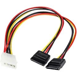 Лот: 9390532. Фото: 1. Разветвитель Molex -2 SATA. Шнуры, кабели, разъёмы