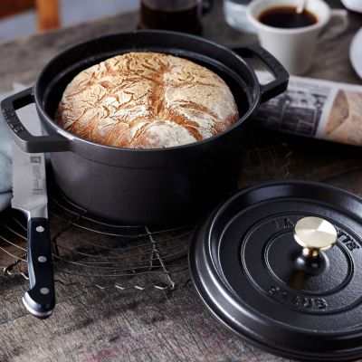 Лот: 24935904. Фото: 1. Кокот Staub La Cocotte 4,7л, черный. Кастрюли