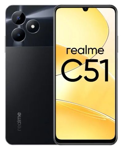 Лот: 21134675. Фото: 1. Смартфон Realme C51 4Gb/64Gb черный... Смартфоны