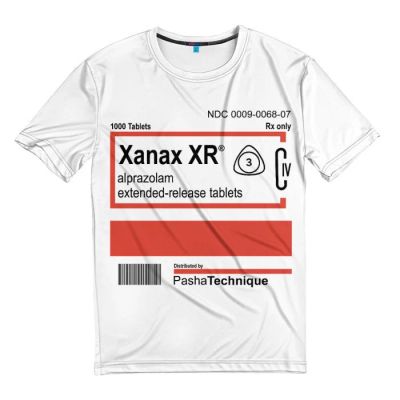 Лот: 11893860. Фото: 1. Мужская футболка 3D "Xanax XR... Футболки