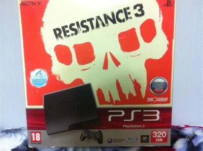 Лот: 1897365. Фото: 1. Playstation 3 (PS3) 320 Gb +(2... Игровые приставки, консоли