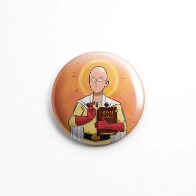 Лот: 10244562. Фото: 1. Значок One-Punch Man Ванпанчмен... Сувенирные