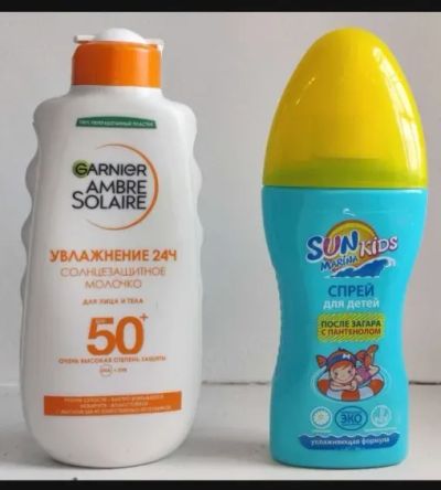 Лот: 19706811. Фото: 1. Солнцезащитное молочко Garnier... Уход за телом