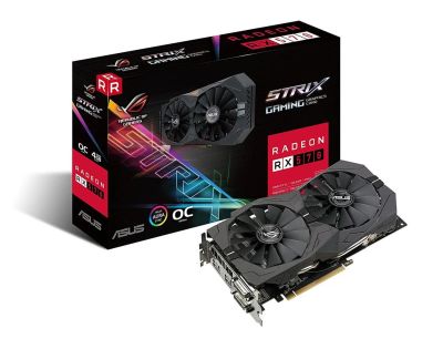 Лот: 10613948. Фото: 1. Asus ROG Strix RX570-4 OC Gaming. Видеокарты