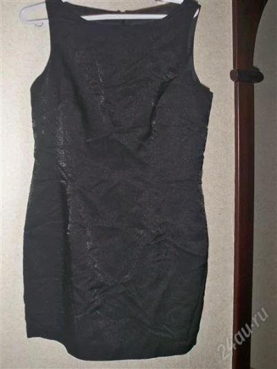 Лот: 1426360. Фото: 1. платье черное с блеском 46р. Платья