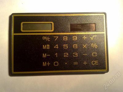 Лот: 389970. Фото: 1. Калькулятор размером с банковскую... Разное