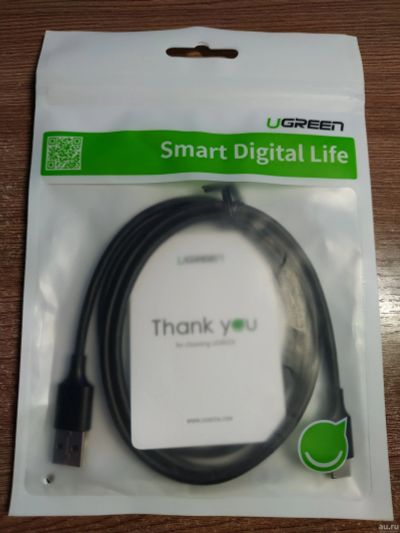 Лот: 15193488. Фото: 1. Ugreen кабель Usb - USB type-C... Дата-кабели, переходники