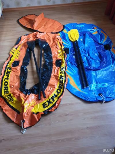 Лот: 15300999. Фото: 1. Две надувные лодки Intex Explorer... Другое (дети растут)