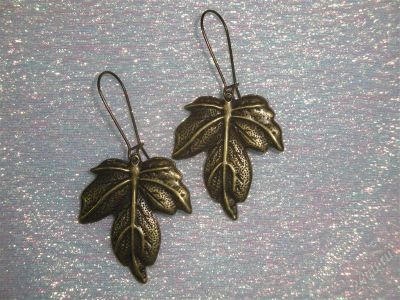 Лот: 1548669. Фото: 1. Серьги ручной сборки Винтажный... Серьги, каффы