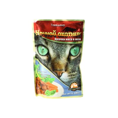 Лот: 10399505. Фото: 1. Корм Ночной Охотник Для Кошек... Корма