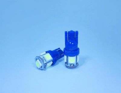 Лот: 2717481. Фото: 1. Светодиодная лампа синяя T10 W5W... Оптика и освещение