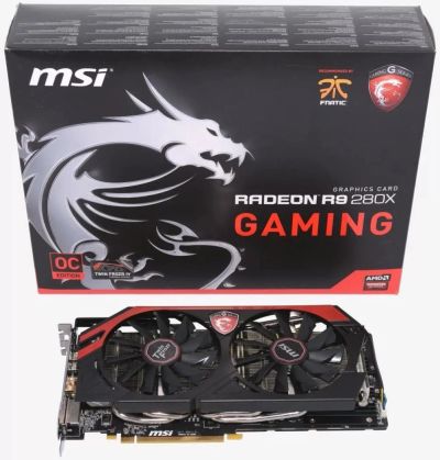 Лот: 10554330. Фото: 1. Продам видеокарту Radeon r9 280X... Видеокарты