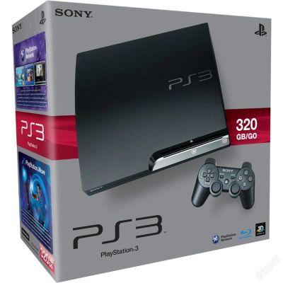 Лот: 6602077. Фото: 1. PlayStation 3 Slim ® 320 GB (PS3... Игровые приставки, консоли