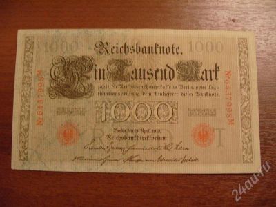 Лот: 339962. Фото: 1. 1000 марок Германия 1910 год. Европа