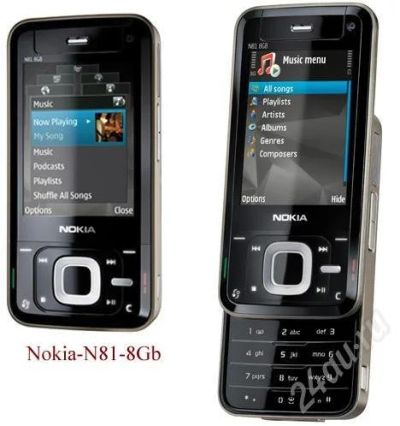 Лот: 164971. Фото: 1. Nokia N81 8 Gig. Кнопочные мобильные телефоны