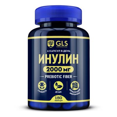Лот: 25513265. Фото: 1. GLS инулин капс. 370мг №180. Лекарства