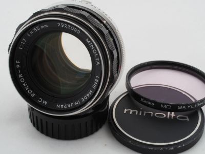 Лот: 2731111. Фото: 1. Minolta mc auto Rokkor-pf 55mm... Объективы