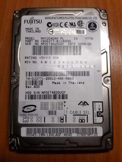 Лот: 6501326. Фото: 1. HDD жесткий диск для ноутбука... Жёсткие диски (HDD)