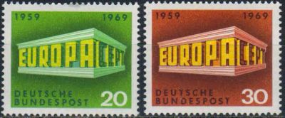 Лот: 25000941. Фото: 1. 1969. Германия. Марки Европа... Марки