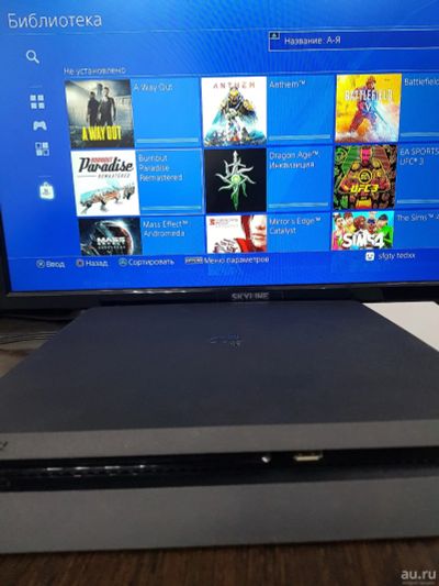 Лот: 16292514. Фото: 1. Sony Playstation 4 Slim + игры... Игровые приставки, консоли