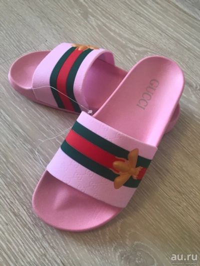 Лот: 13541927. Фото: 1. Сланцы Gucci Новые. Шлепанцы, сланцы