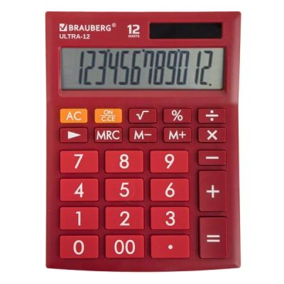 Лот: 24503051. Фото: 1. Калькулятор Brauberg Ultra-12-WR... Калькуляторы
