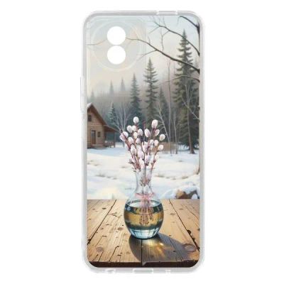 Лот: 25134786. Фото: 1. Чехол Krutoff Clear Case "Верба... Чехлы, бамперы