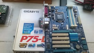 Лот: 9007036. Фото: 1. Материнская плата Gigabyte GA-P75-D3... Материнские платы