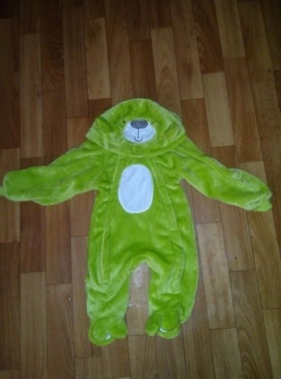 Лот: 8761270. Фото: 1. Новогодний костюм, зеленый медведь... Детские карнавальные, праздничные костюмы