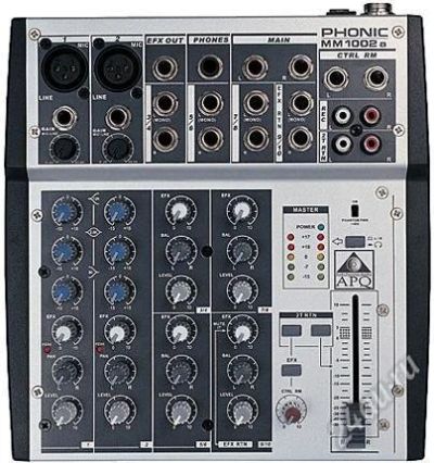 Лот: 2775108. Фото: 1. Микшерный пульт PHONIC mm1002a. Микшеры, предусилители, микрофонные эффекты