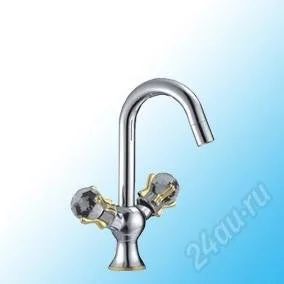 Лот: 2094357. Фото: 1. Смеситель д/кухни Frap золото... Смесители
