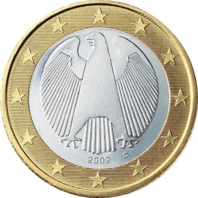 Лот: 7098469. Фото: 1. Германия 1 евро, 2002 год. Монетный... Германия и Австрия