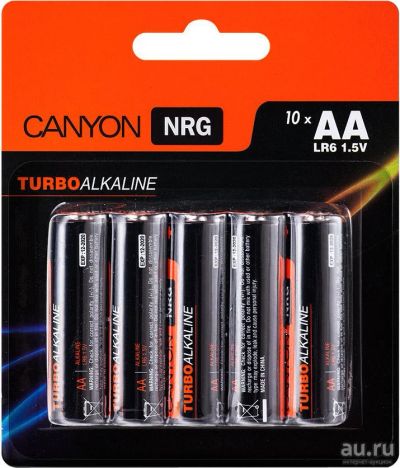 Лот: 9142602. Фото: 1. Батарейка Canyon NRG Turbo Alkaline... Батарейки, аккумуляторы, элементы питания