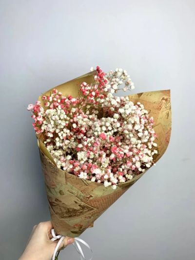 Лот: 25509754. Фото: 1. 4. Букет-комплимент из гипсофилы. Свежие цветы