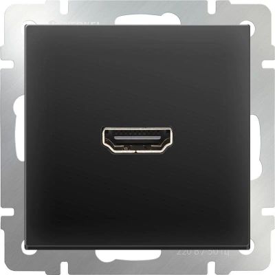 Лот: 17060031. Фото: 1. Розетка HDMI / WL08-60-11 (чёрный... Электроустановочные изделия