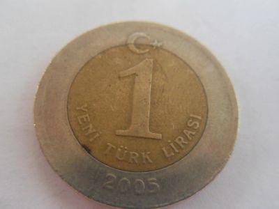 Лот: 5305235. Фото: 1. Турция 1 новая лира, 2005. Азия