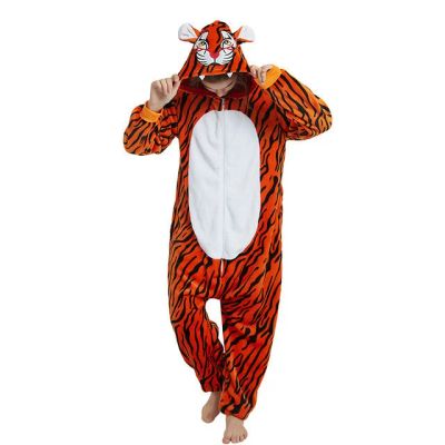 Лот: 12742643. Фото: 1. Кигуруми "Бенгальский тигр"- универсальный... Взрослые карнавальные костюмы