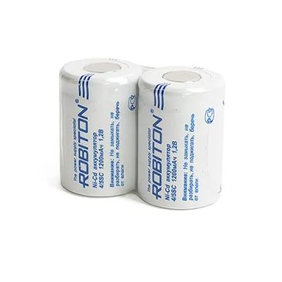 Лот: 15546515. Фото: 1. АКБ Ni-Cd 4/5SC 1.2v 1200mAh Robiton... Батарейки, аккумуляторы, элементы питания