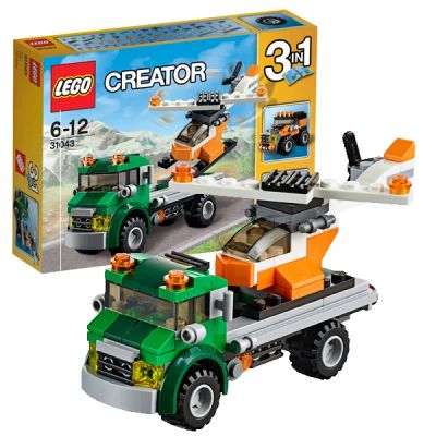 Лот: 8218510. Фото: 1. Лего Lego Creator Перевозчик вертолета. Конструкторы