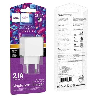 Лот: 22142488. Фото: 1. СЗУ HOCO CS11A single USB port... Зарядные устройства, блоки питания, адаптеры сетевые для смартфонов
