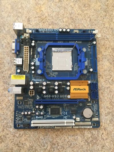 Лот: 12317176. Фото: 1. Материнская плата asrock n68-vs3... Материнские платы