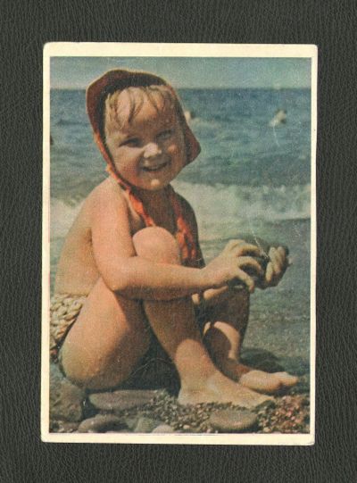 Лот: 12204774. Фото: 1. Фотооткрытка "Купальщица" 1958... Открытки, конверты