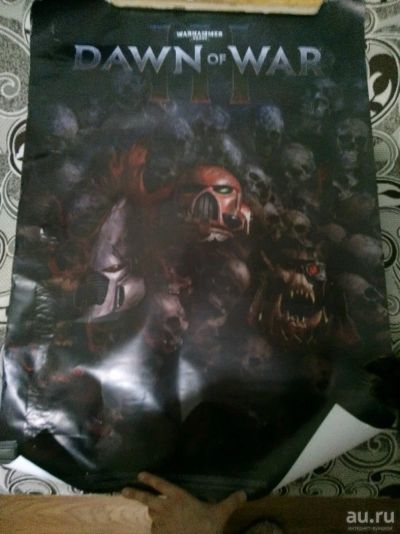 Лот: 10719394. Фото: 1. Рекламный плакат A1 "Warhammer... Наклейки, карточки, вкладыши