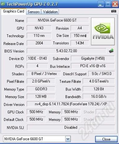 Лот: 9756. Фото: 1. GeForce 6600GT 128Mb DDR3. Красноярск
