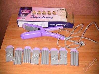 Лот: 647913. Фото: 1. Утюг для укладки Binatone с насадками. Укладка и стрижка волос, бритьё, эпиляция