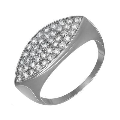 Лот: 23787644. Фото: 1. Кольцо TALANT из серебра с фианитами. Кольца, перстни