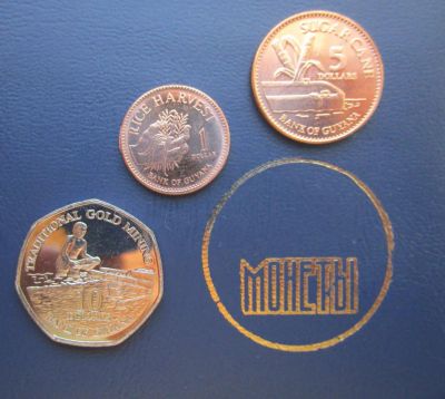 Лот: 5725009. Фото: 1. набор монет Гайана 3 штуки UNC. Наборы монет