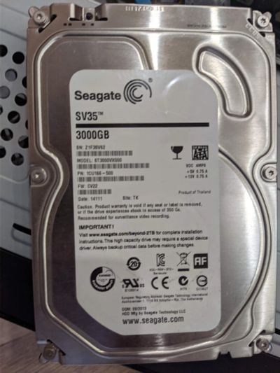 Лот: 17849636. Фото: 1. Жесткий диск Seagate SV35 3TB. Жёсткие диски